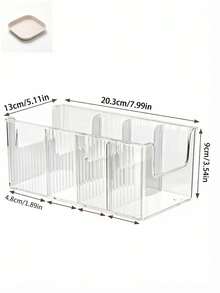 Multifunctional Seasoning Storage Rack, Thickened Kitchen Cabinet Organizer, Desktop Vertical Transparent Storage Box, Refrigerator Storage Box, Refrigerator Organizer - Multicolor - View 11