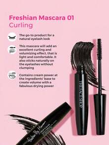 THE FACE SHOP Freshian Mascara Set 2 Pack (Memberi Volume + Memanjangkan), Tahan Air, Melengkungkan, Hadiah Makeup Mata Korea - MultiWarna - View 3