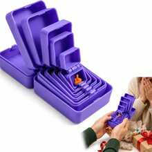 1pc Nested Prank Gift Box, Multi-Layer Folding Hinge Creative Box With Surprise, Funny Prop For Friends Birthday Party, Fun Christmas Gift, Christmas Stocking Stuffer, Wedding Party Gift, Christmas Gift - Multiple Styles - View 9