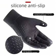 USB Electric Heated Gloves, Winter Warm Gloves, Touchscreen Gloves, Double-Sided Heating. Smart Temperature Control, Windproof, Waterproof, Anti-Slip, Five-Finger Back Heating, Plug-In Adjustable Temperature, Touchscreen Cycling Warm, Gift - View 9