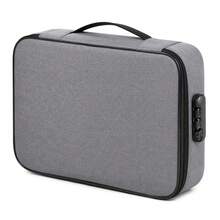 Túi laptop/cặp táp thời trang (có khóa số 3 chữ số và lớp lót); Túi đựng laptop và tài liệu (hộp đựng tài liệu cầm tay có tay cầm); Phù hợp dùng làm túi xách, bao đựng laptop hoặc cặp táp - xám - Xem 11