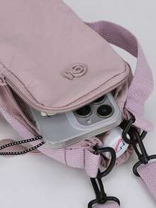 Minimalist Drawstring Phone Crossbody Bag, Lightweight Oxford Cloth Mini Shoulder Bag For Men And Women, Outdoor Travel Portable Storage Small Sling Bag - Multicolor - View 7