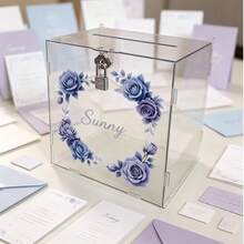 Blue Rose Represents Mystery, Gentleness, Precious Love, Eternal Commitment, Suitable For Weddings, Confessions, Anniversary Gift Boxes And Cards - 1PC - View 5