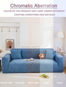 1 cái vỏ bọc sofa co giãn jacquard chống trượt cho phòng khách phòng ngủ bảo vệ chống vết bẩn thú cưng dùng 4 mùa trang trí nhà mùa thu phong cách boho họa tiết huy hiệu cho sofa 1/2/3/4 chỗ - Màu xanh lam - Xem 10