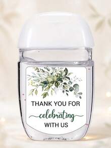 Custom No-Rinse Hand Sanitizer Bottle Labels, Personalized Wedding Favor Hand Sanitizer Labels, Suitable For Engagement, Bridal Shower, Bachelorette Party, Bachelor Party, Universal Labels, Suitable For Business, Daily Life, Coming Of Age, Birthday, Holiday Party And Other Occasions, Suitable For Party Favors, Stickers Only (Hand Sanitizer Not Included) - Multicolor - View 1