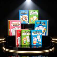 1pc Enlightenment, Educational Busy Book, Early Education Puzzle Toys |Suitable For Children, Early Literacy Development Educational Toy Gift, Interesting Illustrations, Durable Paper Material - Multicolor - View 7