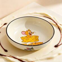 TOM AND JERRY. 1pc Official Authentic Super Cute Ceramic Square Bowl, Thick Anti-Scald Seasoning Dish, Long-Lasting Non-Fading Underglaze Color, Snack/Dipping Sauce Multi-Purpose Bowl - Multicolor - View 19