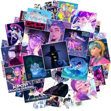 Hasbro 60pcs/1set Popular K-Pop Demon Hunter Girl Group Stickers Idol Demon Hunter Movie Graffiti Waterproof Notebook Stickers - Multicolor - View 7