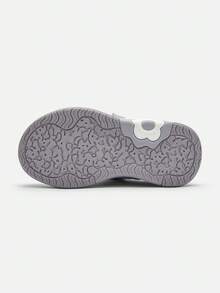 Balabala Girls Cute Floral Skate Shoes Soft Sweet Winter Kids Footwear - Smoky Silver - View 3
