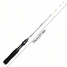 Joran Pancing Es Ultralight Serat Karbon 76g Pegangan EVA 23,6"/27,5" Joran Pancing Es Musim Dingin - Hitam - View 13