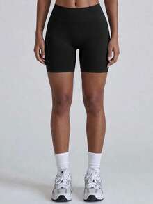 Seamless High Waisted Butt Lifting Workout Shorts For Women, Sports Summer - Multicolor - View 6