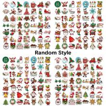 50pcs Cute Santa Claus, Snowman, Reindeer Pattern Stickers, Waterproof Self-Adhesive Stickers, Suitable For Water Bottles, Laptops, Scrapbook Decoration - Multicolor - View 7