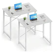 Home Office Desks - White - View 7