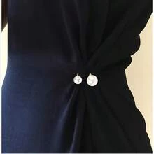 3/6/12/15Pcs Faux Pearl Waist Buckle, Jeans Waist Adjuster, Skirt/Clothing Waist Buckle, Collar Anti-Exposure Button - Multicolor - View 8