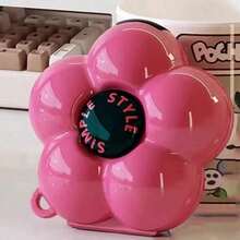 Creative Flower Separated Storage Box Pendant Jewelry Box Plastic Dopamine Storage Box Ring Portable Sealed Multi-Function Portable Pill Box,Dopamine Style Pill Mini Flower Storage Box - Multi-color - View 10