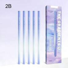 10pcs Gradient Hexagonal Pencils HB/2B High-Quality Writing Drawing Pencils - Sets - View 12