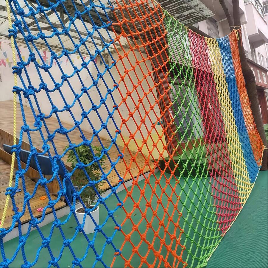 Anti-Fall And Anti-Climb Safety Net, Eye-Catching Warning Design, Dual-Use For Balconies And Patios, Durable And High-Strength
