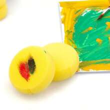 1/5/10pcs Ceramic Foam Sponges, For Handmade Crafts - Round, High Absorbency, Perfect For Painting And Cleaning - Multicolor - View 4