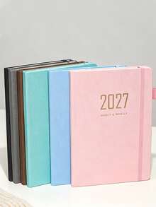 2027 Academic Year Daily & Weekly Planner (With Monthly Index Pages) – Minimalist Planner/Fabric Notebook – Suitable For School And Office Use, Cyber Monday Holiday Christmas Gift - One Size - View 10