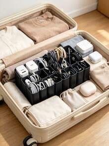 1 buah Organizer/Baki Kabel USB Tugas Berat 22 Slot, Kotak Penyimpanan Kabel Meja, Bahan Plastik, Organizer Aksesori Elektronik Penting, Cocok untuk Organizer Kabel Laci Meja Rumah dan Kantor, Alat Penyimpanan Rumah Praktis, Halloween, Musim Wisuda, Natal, Hadiah Organizer/Baki Kabel Terbaik - MultiWarna - View 11
