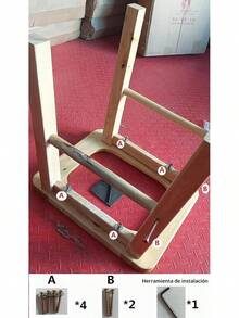 1 Pieza Asiento de Yoni de Madera, Taburete de Vaporización en V de 15.7 Pulgadas, Asiento Yoni de Madera de Ciprés con Cuatro Patas, Diseño Ergonómico de de Reloj, para Uso en Hogar, Spa y Rituales de Bienestar - 1 - Ver 4