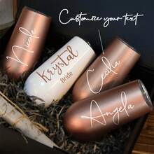 Personalized Coffee Mug With Lid, Stainless Steel Water Cup, Engraved Name Cup, Bridesmaid Invitation Gift, Bridal Shower Gift, Travel Mug - Multi-color 2 - View 9