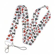 Cute Pattern Neck Lanyard, Hope Faith Love & Medical Element Print, Phone Lanyard ID Card Holder Strap For School Work Office, Lovely Nurse Gift - Multicolor - View 16