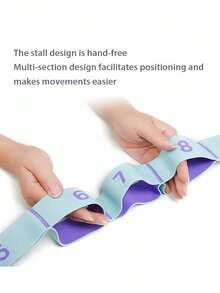 Women's Fitness Digital Elastic Resistance Band: Backless Shoulder Pull Rope, Stretching Yoga, Segmented Resistance Pull, Pilates Training And Stretching Band - Multicolor - View 9
