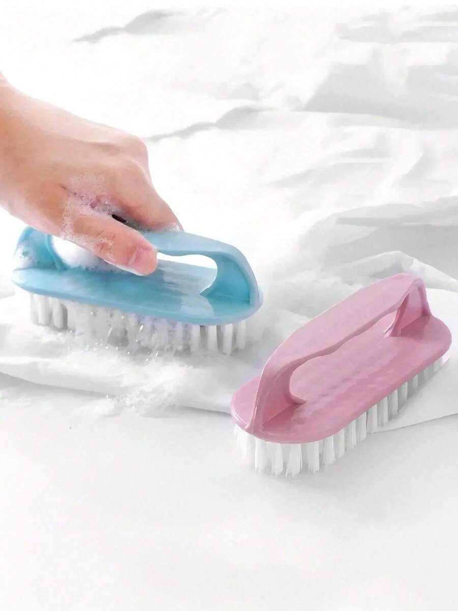 1/3/5pcs Multi-Purpose Handheld Cleaning Brushes, Plastic Laundry Brushes For Home Use, Multi-Function Wash Basin, Shoe, Drying Rack Cleaning Brushes With Hard Bristles - Cleaning Brush - View 1