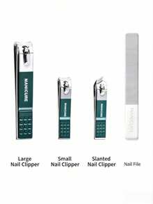 Premium Portable Stainless Steel Nail Clipper & Pedicure Set, Sharp Blades For Precise Nail And Toenail Trimming, Includes Nail Dehydrator And Base Coat Set, Nail File, Scissors, Manicure Supplies - A - View 7