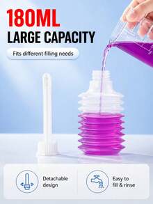 180ml Disposable Perineal Rinse Bottle, Women's Intimate Care Rinse Device, Portable Intimate Wash Tool - Multicolor - View 5