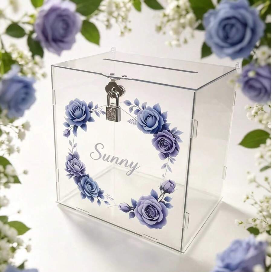 Blue Rose Represents Mystery, Gentleness, Precious Love, Eternal Commitment, Suitable For Weddings, Confessions, Anniversary Gift Boxes And Cards - 1PC - View 1