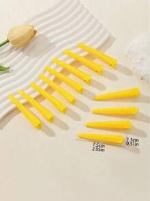 12pcs Hair Clips, Styling, Non-Slip Plastic Duckbill Crocodile Clips, Women's Plastic Duckbill Crocodile Styling Hair Tools, Hair Tools, Hair Products And Accessories - Multicolor - View 3