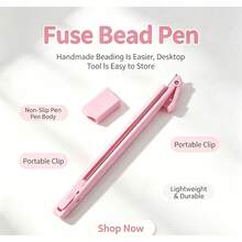 Flying Shuttle Perler Bead Pen, Perler Bead Tool, Long Single Needle DIY Press-Type Effort-Saving Premium High-Quality Set - Multicolor - View 4