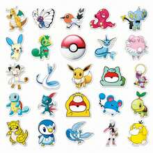 1set/50pcs Anime Graffiti Stickers, Rare Creatures & Trainers. Vivid Layered Print, Easy Peel. Decorate Helmets And Laptops For Unique Personalized Style.(Stochastic Style) - Multicolor - View 6
