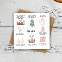 Fun Mum Christmas Card - Christmas Card For Mum - Fun Christmas Card Mum - Meaningful Christmas Card For Her - Mum Christmas Keepsake - Multicolor - View 7
