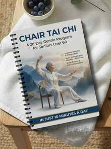 2/1pc "Elderly Tai Chi Chair Guide: Suitable For 60+ Years Old" - 28-Day Gentle Daily Training Plan, Spiral-Bound Seated Exercise Manual, Suitable For Balance Training, Fall Prevention, Strength And Flexibility Improvement, Low-Impact Chair Fitness Method - Multicolor - View 23
