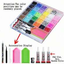 15/30 Colors Resin Rhinestone Set, Shiny Transparent Flat Back Rhinestones DIY Craft Material Kit, Suitable For DIY Clothing Rhinestone Decoration, Jewelry Making, Diamond Painting And Other DIY Craft Projects - Multi-color - View 4
