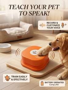 PETSIN Pet Communication Talking Buttons, Recordable Voice Training Button For Cats Dogs, Interactive Pet Speech Buzzers, Pet Training Toy For Communication(Battery Not Included) - Multicolor - View 5