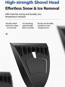 Detachable Car Windshield Ice Scraper, Ergonomic Foam Handle Snow Removal Tool, Extendable Aluminum Pole Snow Shovel Set Suitable For Cars, Trucks 1PC - 2-in-1 Snow Removal Shovel - View 8