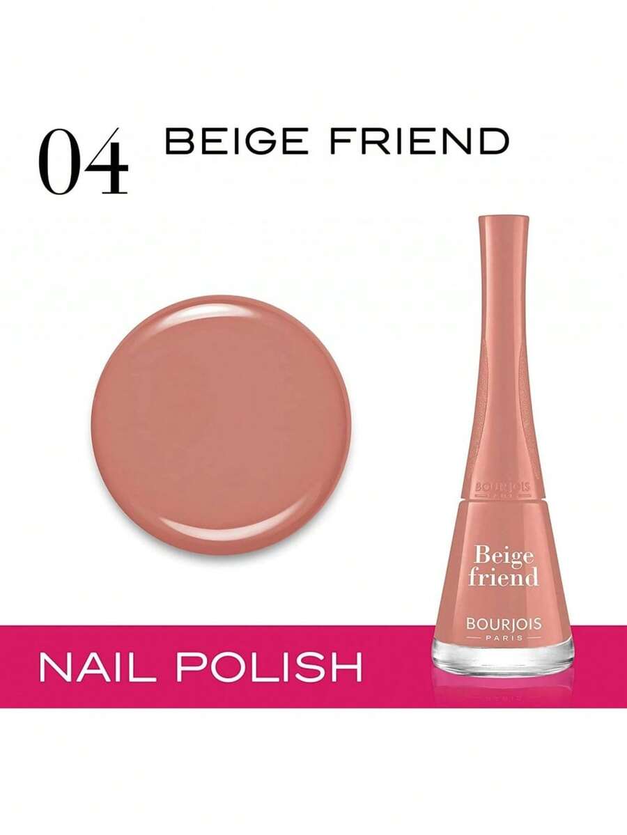 Bourjois 1 Seconde Nail Polish - 04 Beige Friend - Nude Beige - View 1