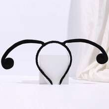 [Solid Color Headband] Vintage Y2K Style, With Fabric Animal Antennae ...