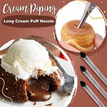 Stainless Steel Piping Tips, Cream Puff, Pastry, Pointed Piping Tips, Small Pastry Decoration, Baking And Decorating Tools, Dessert Decoration, Baking Tools, Smooth Spreading Tools, Fine Pointed Piping Tips, Rust-Proof Nozzles, Material - Multicolor - View 6