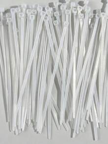 200pcs White Nylon Cable Ties, Multi-Purpose Ties Suitable For Gardening, Sealing And Cable Management, Including Fixing Electrical Wires, Highly Durable And Break-Resistant; Suitable For Indoor And Outdoor Use. - Multiple Styles - View 12