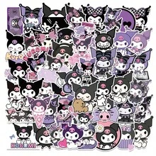 Hasbro Set 50 Stiker Kartun Kuromi Lucu Transparan, Stiker untuk Planner, Dekorasi Alat Tulis Instagram, Stiker Skateboard Tahan Air - MultiWarna - View 6