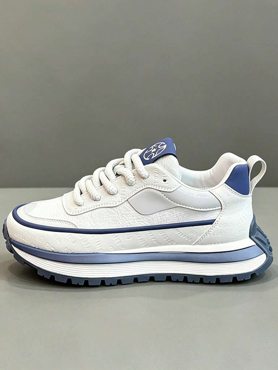 Zapatos deportivos casuales de unicolor, ligeros y versátiles, zapatos cómodos de moda para hombres
