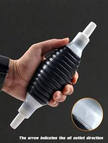 1 Set Portable Siphon Pump Kit, Includes 100cm/39.37inch Oil Transfer Hose, Manual Pump, 2 Hose Clamps & 1 Flow Control Valve, Multipurpose For Gasoline, Water & Other Liquid Transfer, Ideal For Automotive Repair, Emergency Fuel Transfer, Camping, RV Use, And A Great Gift For Mechanics & Car Enthusiasts - A - View 7
