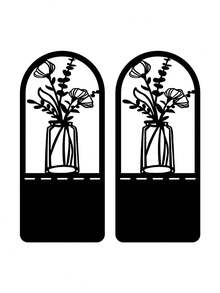 1 Pair Black Tree Of Life Desktop Metal Bookends, Office Desk Home Book Stand Gift For Book Lovers, Iron Desk Bookshelf - Multicolor - View 14