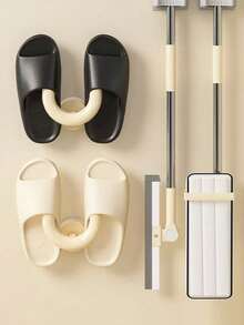 2/1pc Slippers Storage Rack, U-Shaped Wall-Mounted Shower Slippers Rack, Suction Cup Slippers Hook, Bathroom Storage Rack, Shoe Storage Rack, No Drilling Required For Installation, Suitable For Shower, Bathroom And Corner Storage Needs, Travel Supplies, Travel, Home, Holiday Supplies, Home Accessories, Storage Organizer Rack. - Multicolor - View 6