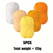 1/5Pcs 120g Comfortable Soft 4‑Ply Mixed‑Color Yarn Set, Yarn For Crochet, Hand Sewing Knitting Crochet Yarn For Beginner, Ideal For DIY Crafts Creating Hats, Scarves, Handbags & Handmade Gifts - Multiple Styles - View 10